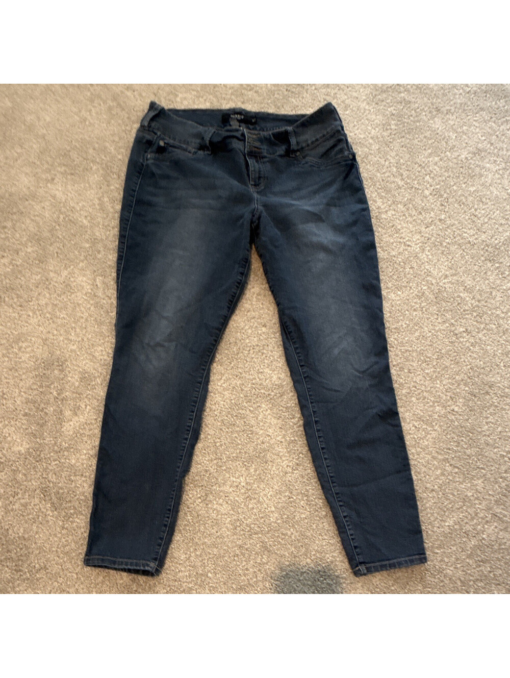 Torrid Women's Skinny Dark WashDenim Jeans Slim Fit 5-Pocket Button 18Tall